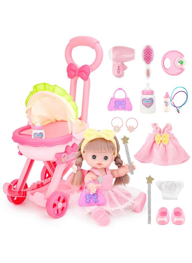 Baby Doll Stroller With 12 Inch Doll12