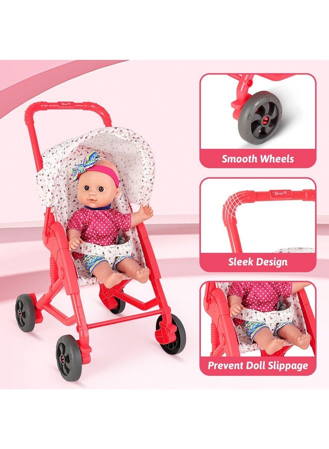 Baby Doll Stroller Set With 13 Inch Doll Deluxe 13