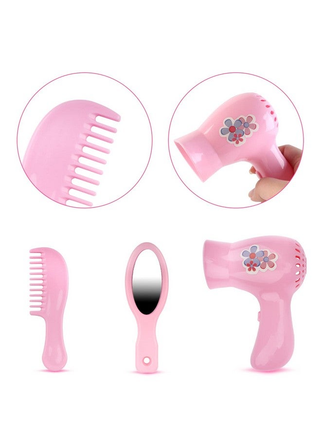 40 Piece Baby Doll Accessories Bag With Baby Feeding Accessories Clothes Doll Bear Bath Toys Soother Dummy And Much More Great Nurturing Pretend Toy For Kids