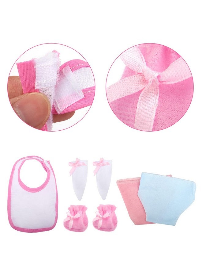 40 Piece Baby Doll Accessories Bag With Baby Feeding Accessories Clothes Doll Bear Bath Toys Soother Dummy And Much More Great Nurturing Pretend Toy For Kids
