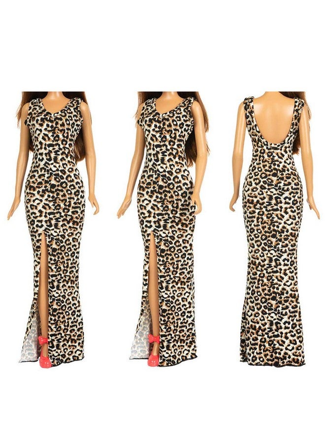 3 Sets 28 Inch Fashion Doll Clothes Casual Outfits Dresses For 28 Inch Girl Doll Clothes Fashion Floral Printed Leopard 28 Inch Doll Clothing