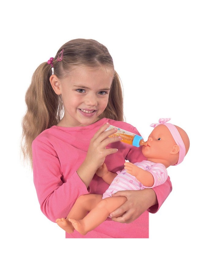 Magic Disappearing Milk And Juice Bottles With Pacifiers For Baby Doll Accessories6 Pieces Pretend Play Feeding Toy Set 4 Bottles And 2 Pacifiers