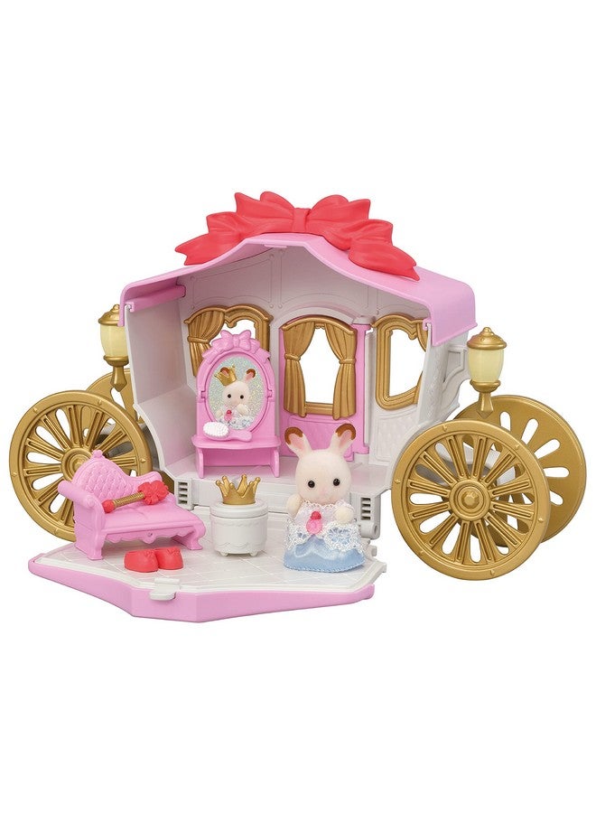 Royal Carriage Set Dollhouse Playset & Vehicle With Doll And Accessories Included