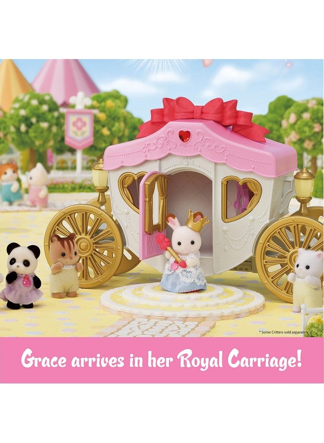 Royal Carriage Set Dollhouse Playset & Vehicle With Doll And Accessories Included