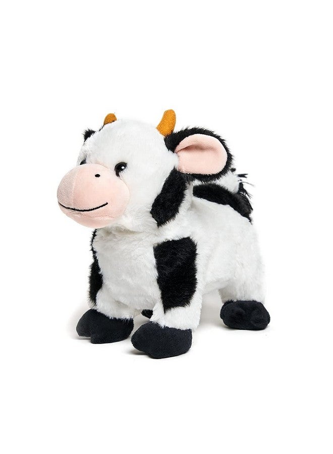 Barnyard Buddies Cow ; Animated Singing Cow Plush Stuffed Animal Walks And Wags Tail To Old Macdonald 8 Inches