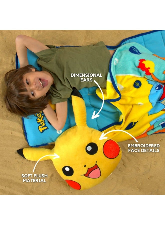 Pokemon Pikachu Anime Kids Bedding Super Soft Plush Cuddle Pillow Buddy One Size By Franco