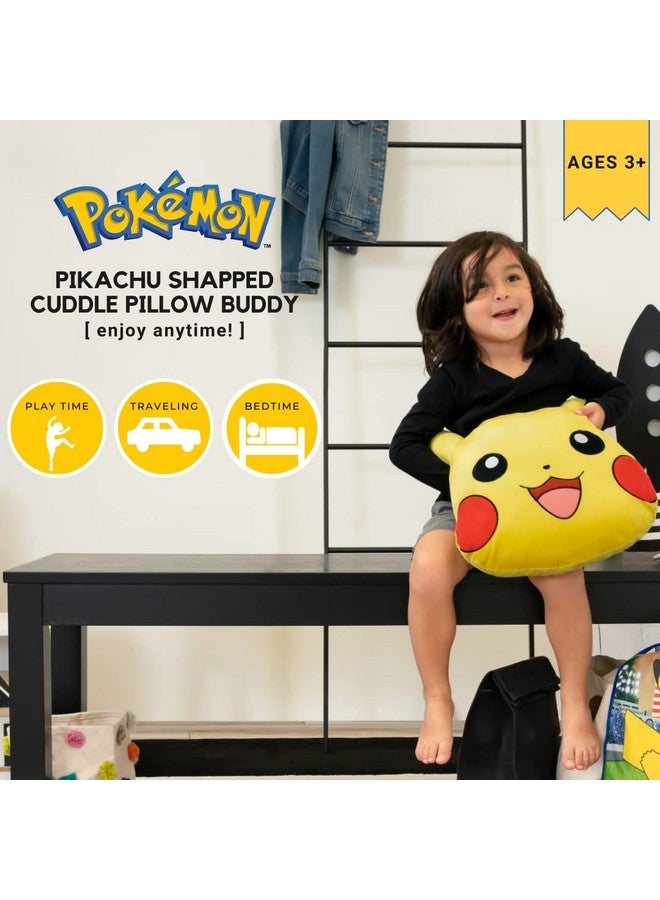 Pokemon Pikachu Anime Kids Bedding Super Soft Plush Cuddle Pillow Buddy One Size By Franco