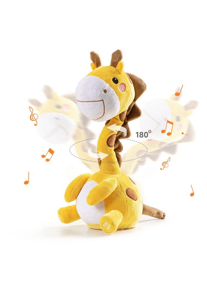 Dancing Talking Giraffe Toy Mimicking Twisting Electronic Soft Plush Giraffe Toy With Record & Repeating What You Say Singing Interactive Baby Toy For Toddler Boys Girls Gifts