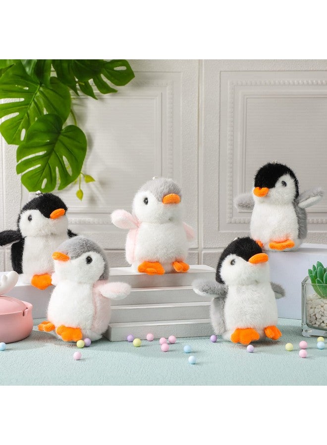 9 Pcs Mini Penguin Stuffed Plush Toys 4.3 Inch Cute Penguin Stuffed Small Penguin Stuffed Animal Hanging Penguin Toys Penguin Party Decorations For Bag Penguin Pendant Party Favor Gift (Cute Style)