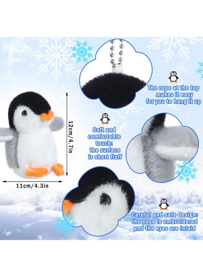 9 Pcs Mini Penguin Stuffed Plush Toys 4.3 Inch Cute Penguin Stuffed Small Penguin Stuffed Animal Hanging Penguin Toys Penguin Party Decorations For Bag Penguin Pendant Party Favor Gift (Cute Style)