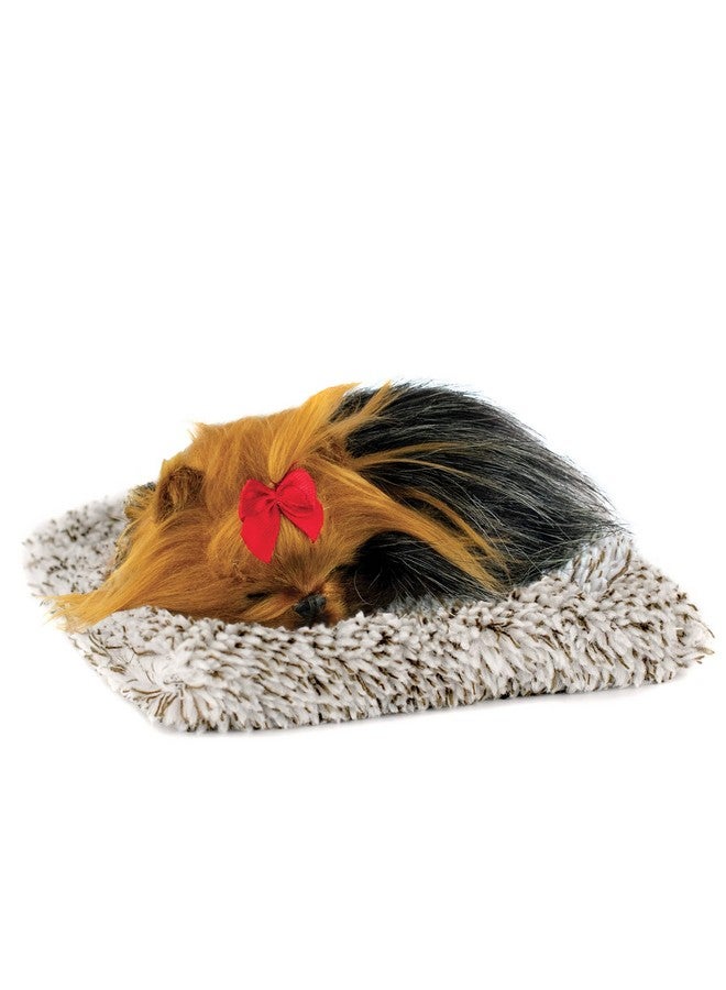 Minis Yorkie Realistic Lifelike Stuffed Interactive Plush Toy Electronic Pets Companion Pet With 100% Handcrafted Synthetic Fur