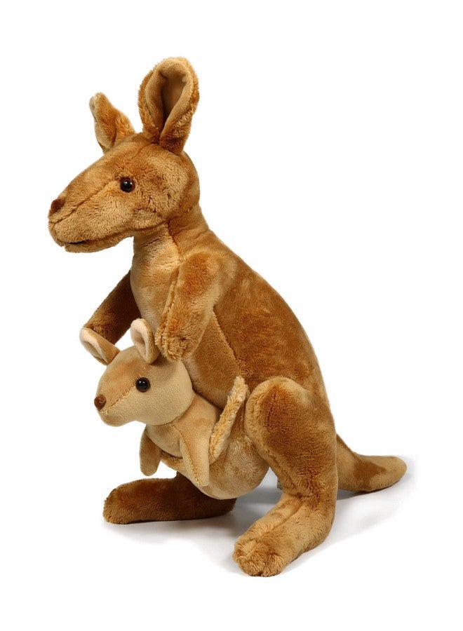 Kangaroo Stuffed Animal With Removable Joey Plush Toy12 Inches