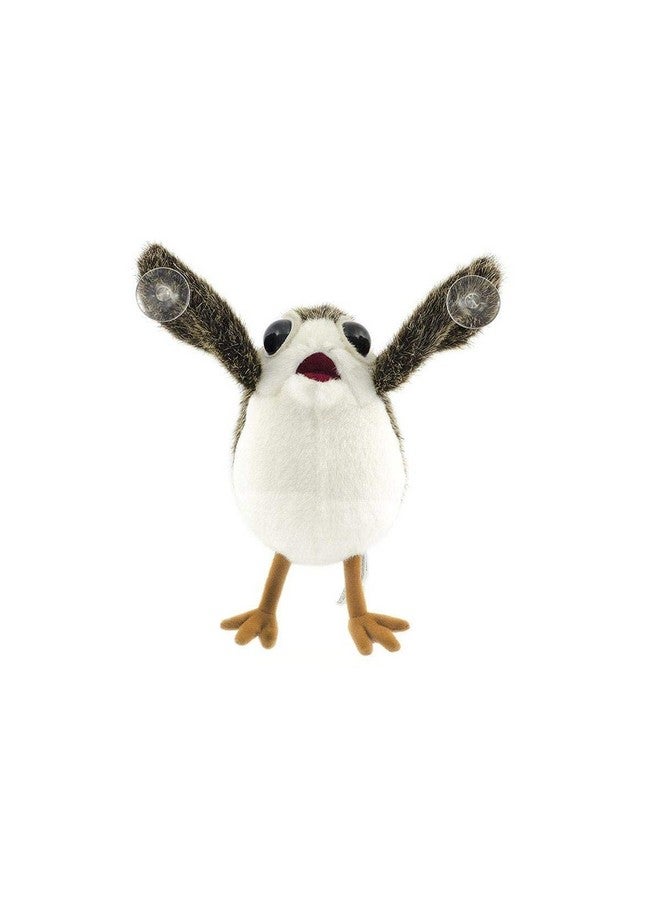 The Last Jedi Porg On Board Figure Suction Cup Plush White And Brown