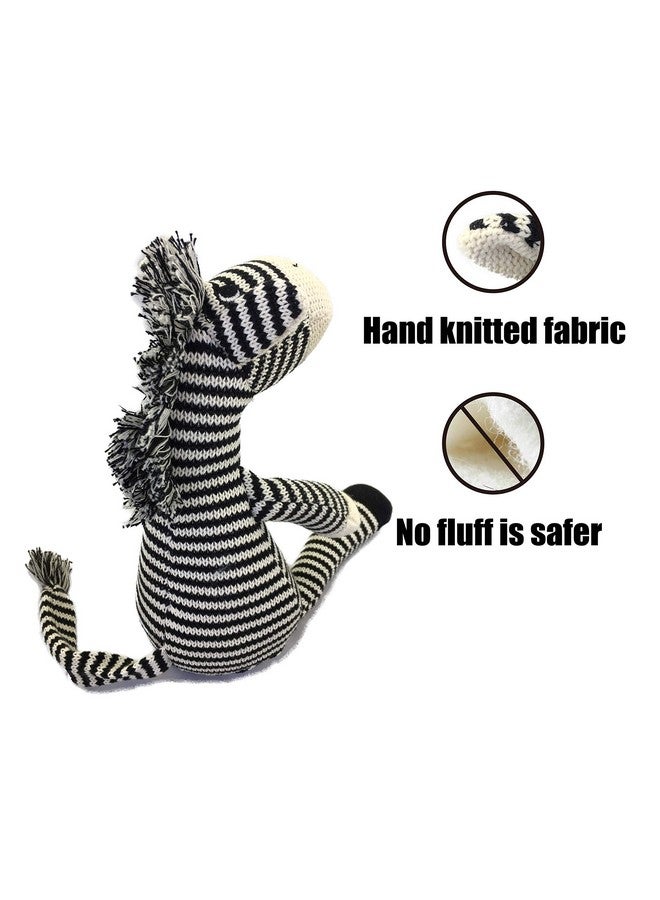 Zebra Stuffed Animal Soft Plush Toy 10 Inches (Hand Knitted)