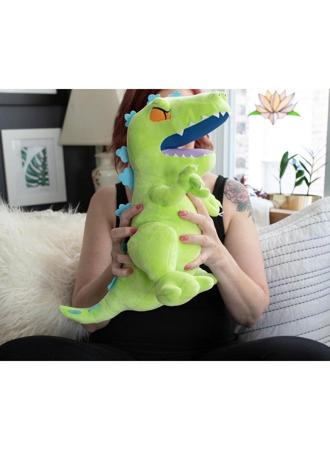 Rugrats Reptar 15Inch Character Plush Toy ; Soft Cute Plushies And Big Stuffed Animals Cartoon Gifts And Collectibles ; Kids Room Decor Bedroom Accessories