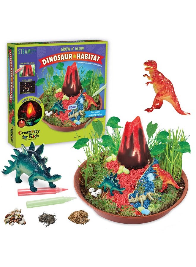 Grow N’ Glow Dinosaur Habitat Create Your Own Dino Garden Kit Arts And Crafts For Boys And Girls