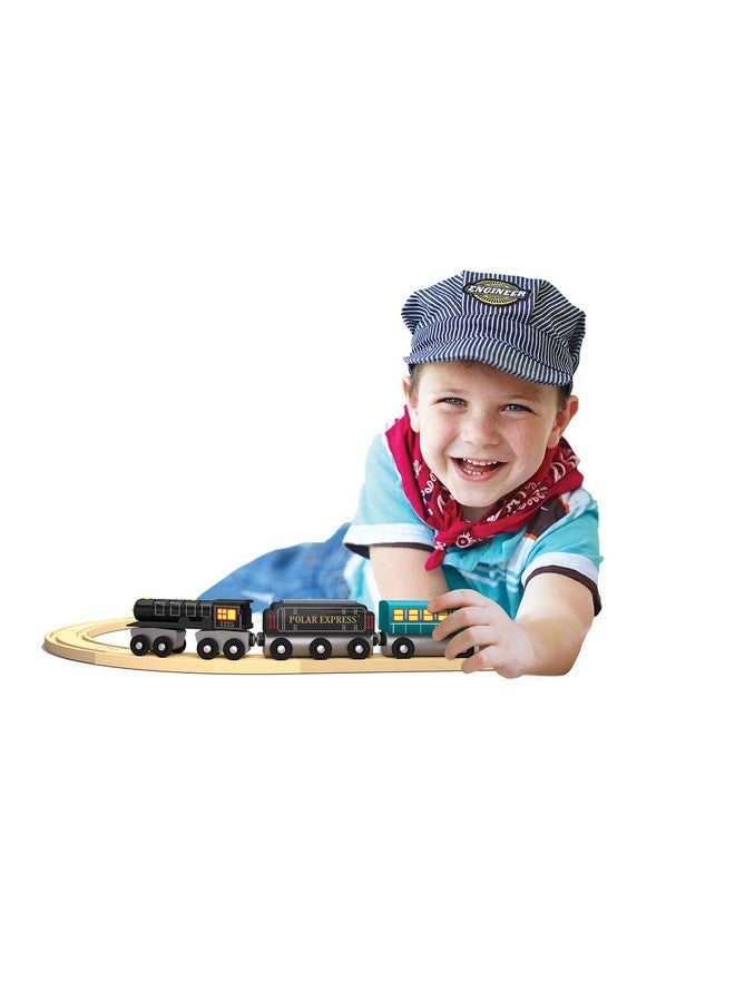 Wood Train Sets The Polar Express 3 Piece Train Set Officially Licensed Toddler & Kids Toy