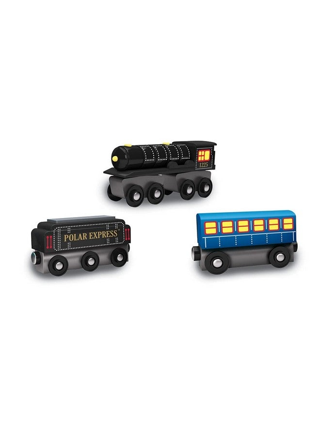 Wood Train Sets The Polar Express 3 Piece Train Set Officially Licensed Toddler & Kids Toy