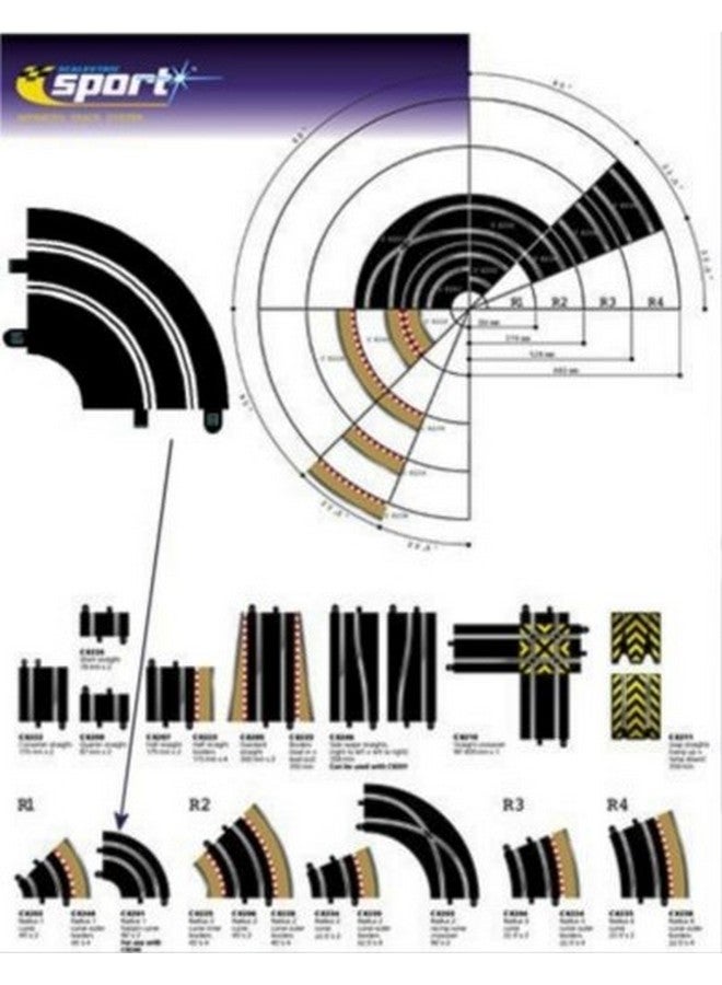 C8201 Track Radius 90 Degrees Hairpin Curve