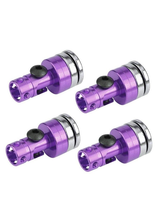 4Pcs Body Post Mount Aluminum Magnetic Invisible Body Post Mount For Scx10 4Wd 1:10 Rc Car(Purple)