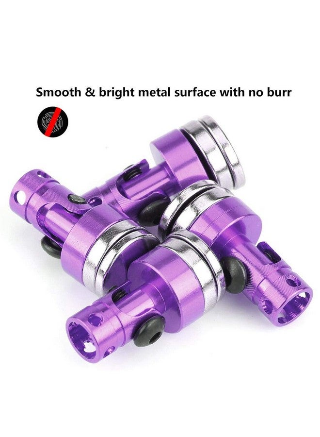 4Pcs Body Post Mount Aluminum Magnetic Invisible Body Post Mount For Scx10 4Wd 1:10 Rc Car(Purple)