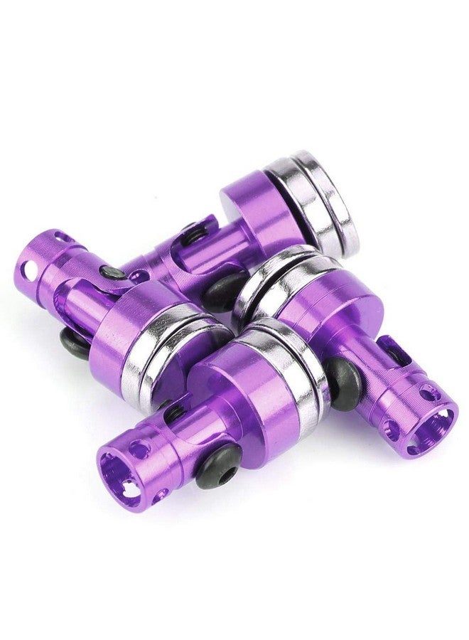 4Pcs Body Post Mount Aluminum Magnetic Invisible Body Post Mount For Scx10 4Wd 1:10 Rc Car(Purple)