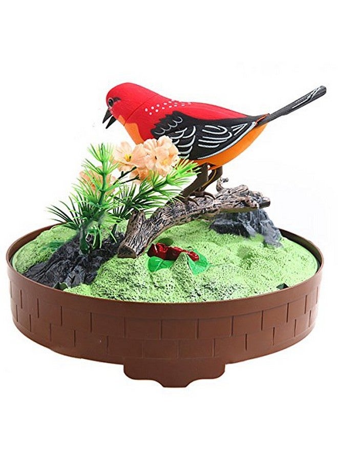 Singing And Chirping Bird Toy In Cage Realistic Sounds And Movements Sound Activated