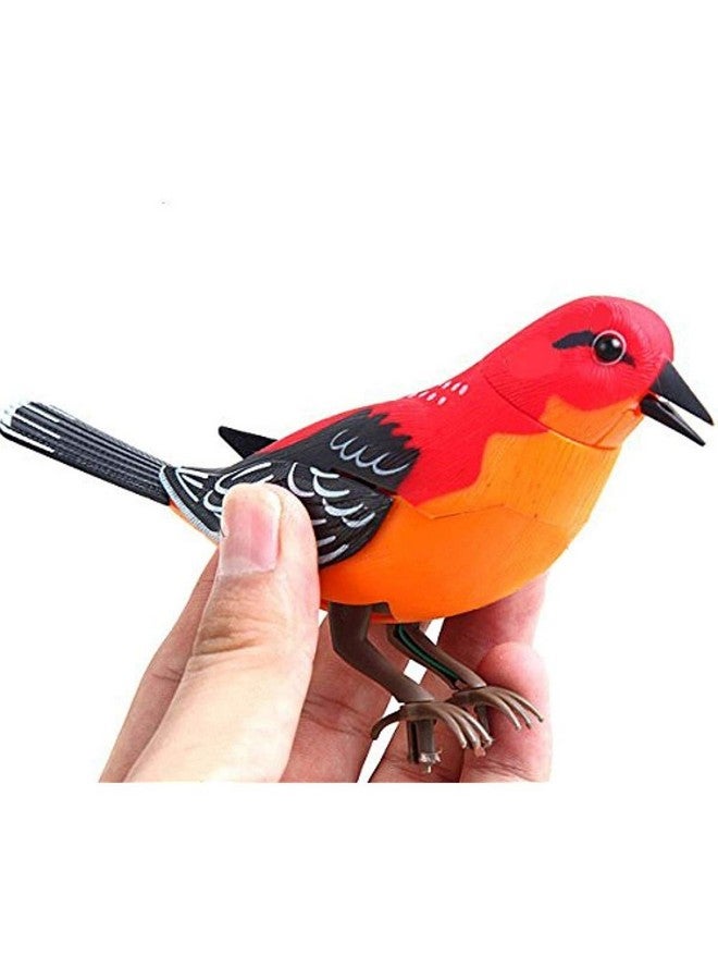 Singing And Chirping Bird Toy In Cage Realistic Sounds And Movements Sound Activated