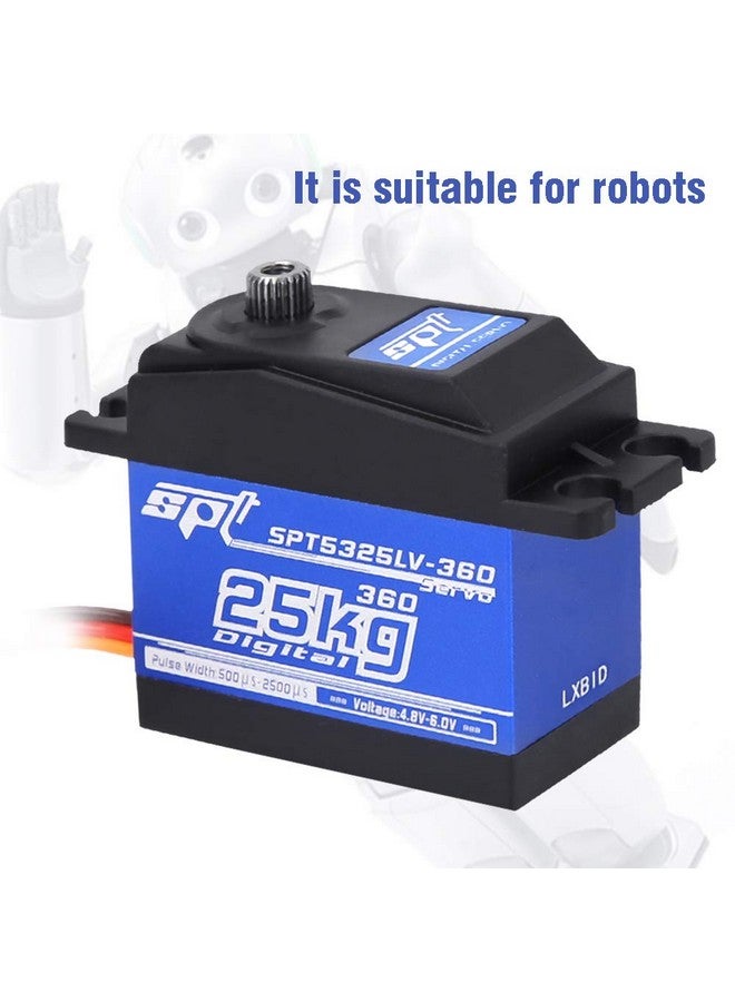 Digital Servo 25Kg Continuous Rotation Metal Digital Servo For Rc Robots With Accessories And Screws