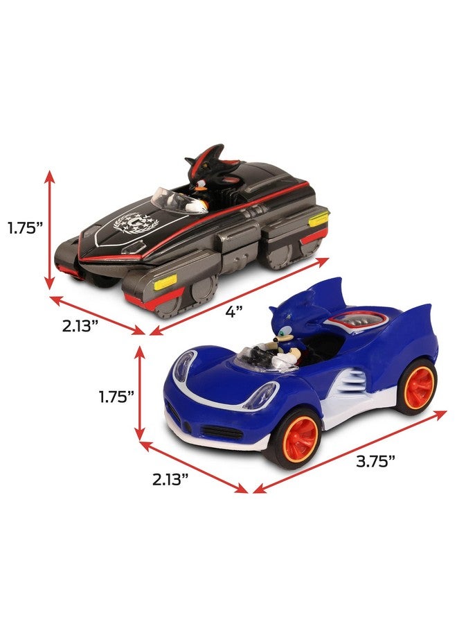 Sonic Transformed Allstars Racing Pull Back Action: Shadow And Sonic Hedgehog Two Vehicles Video Game Legends No Batteries Required Pull Back Release And Watch It Go