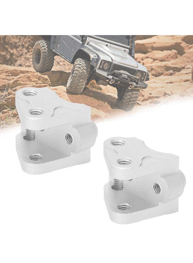 Rc Link Mount Front Rear Lower Shock Linkage Link Mount Compatible With Scx10Ii Axial Rc Car(Silver)