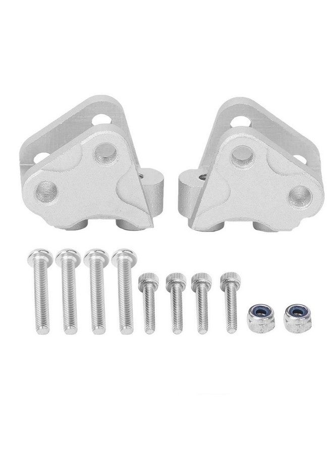 Rc Link Mount Front Rear Lower Shock Linkage Link Mount Compatible With Scx10Ii Axial Rc Car(Silver)