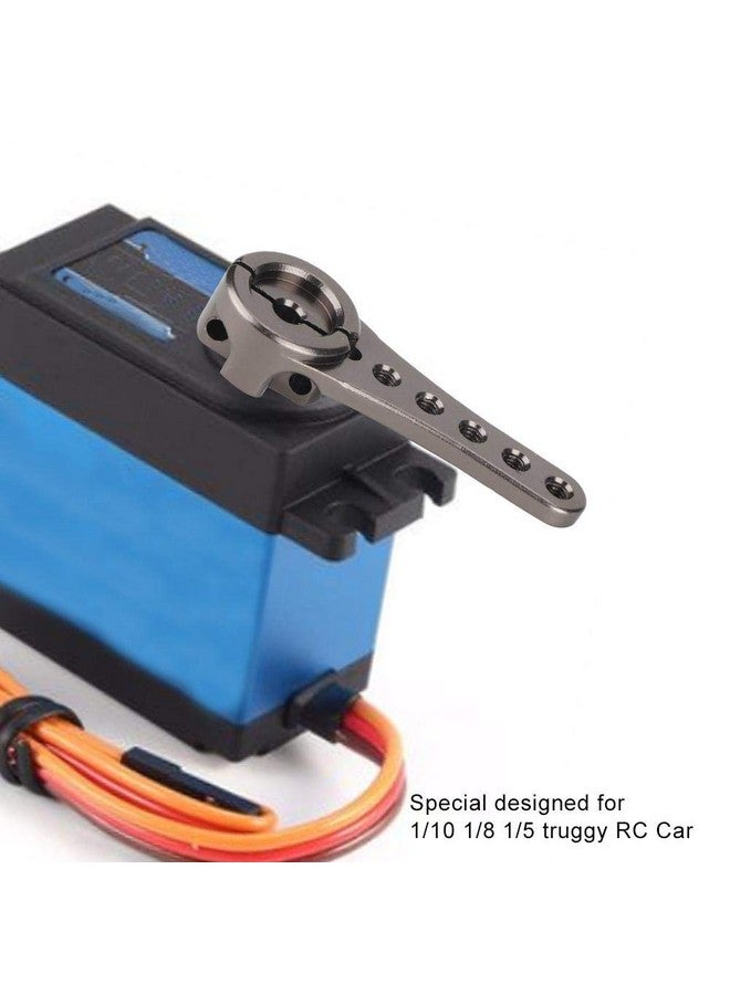 Steering Servo Horn Arm Aluminum Alloy Long Steering Servo Horn Arm 25T Compatible With 1/10 1/8 1/5 Rc Car()