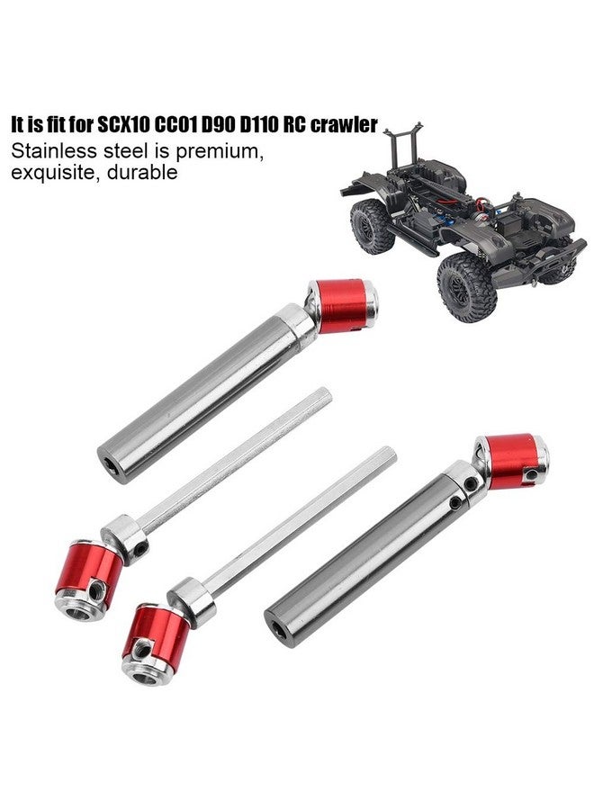 Rc Car Drive Shaft 2 Pcs Metal Upgrade Universal Drive Shaft 110155Mm For Scx10 Cc01 D90 D110 Rc Crawler Accessory Part