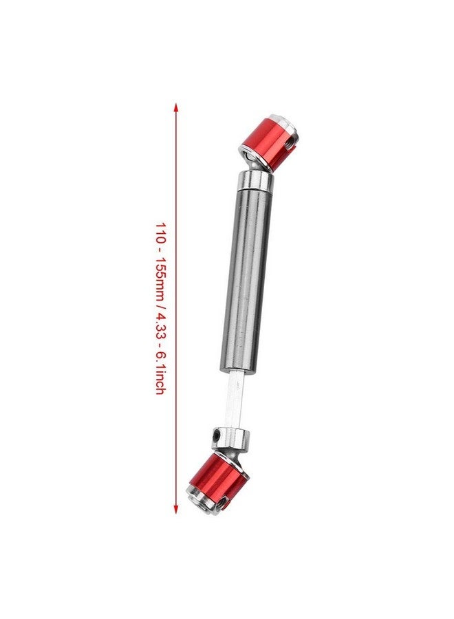Rc Car Drive Shaft 2 Pcs Metal Upgrade Universal Drive Shaft 110155Mm For Scx10 Cc01 D90 D110 Rc Crawler Accessory Part