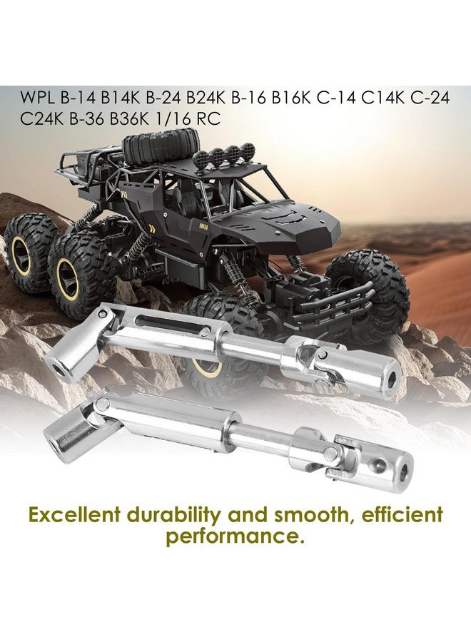 Rc Car Drive Shaft 2 Pcs Metal Universal Rc Drive Shaft For Wpl 1/16 Scale Rc Military Truck Rc Model Upgrade Parts Accessories