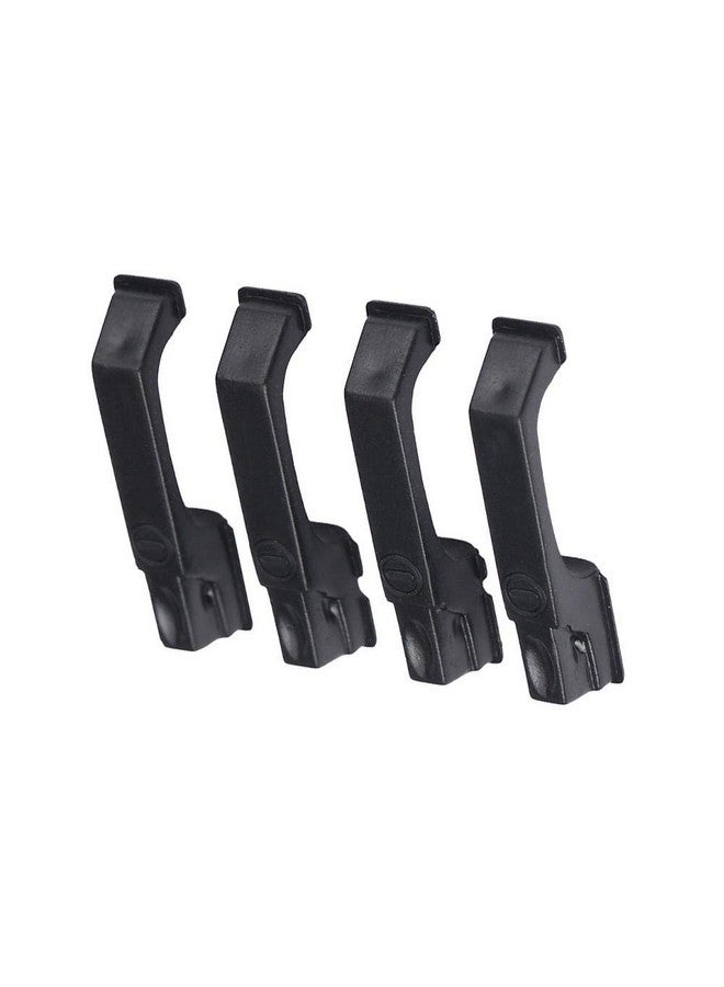4Pcs Rc Car Door Handles Plastic Simulation Door Handles With Screws For Traxxas 4 D90 Axial Scx10 1/10 Rc Crawler Car(Black) Car Model Accessory