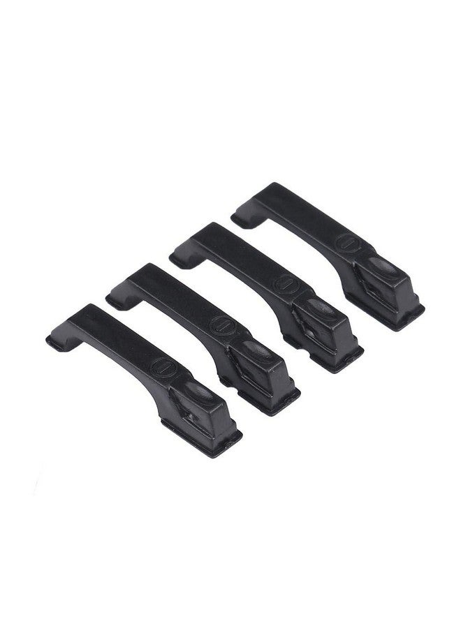 4Pcs Rc Car Door Handles Plastic Simulation Door Handles With Screws For Traxxas 4 D90 Axial Scx10 1/10 Rc Crawler Car(Black) Car Model Accessory