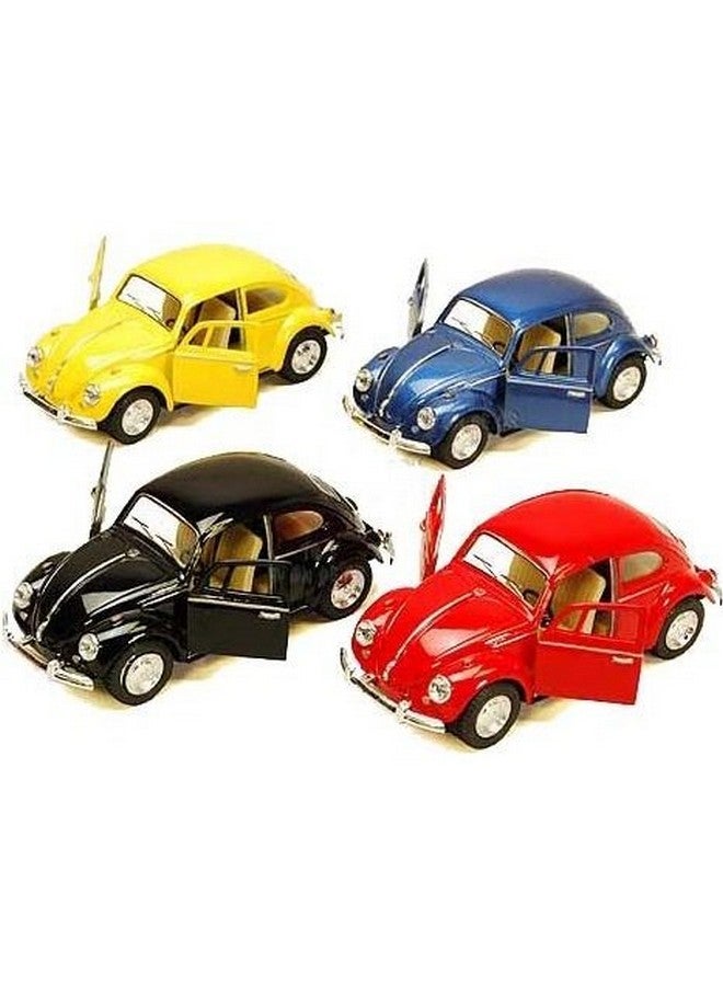 1967 Volkswagen Classic Beetle 5Inch 1:32Scale Die Cast Metal Model Toy Cars Setof4