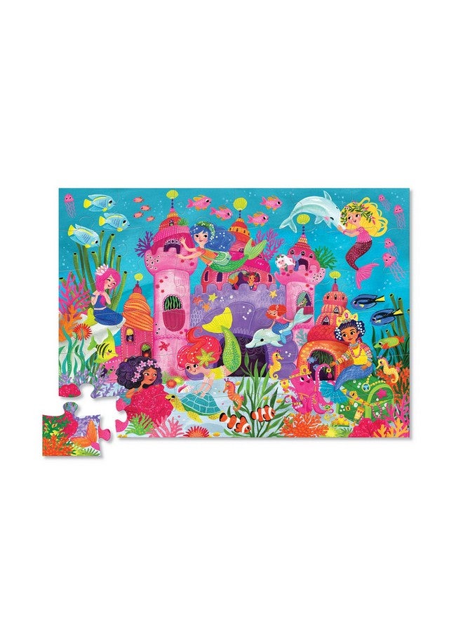 Mermaid Palace 36 Piece Jigsaw Floor Puzzle With Heavyduty Box For Storage Large 20