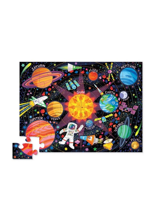 Space Explorer 36 Piece Jigsaw Floor Puzzle With Heavyduty Shaped Box For Storage Large 20