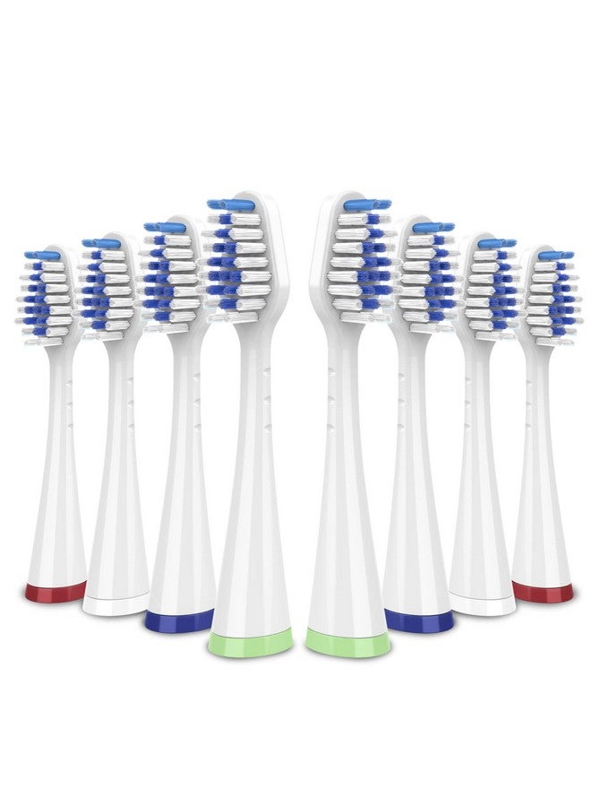 Replacement Toothbrush Heads For Waterpik Complete Care 5.0/9.0 (Cc01/Wp861) Strb8Ww (8Pack White)