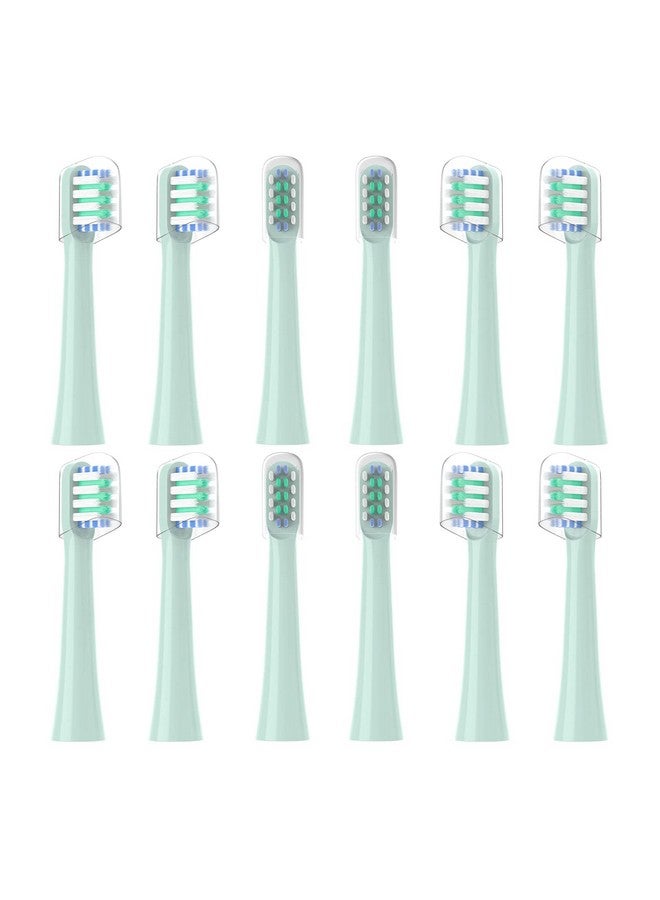 Replacement Toothbrush Heads Compatible With Colgate Hum Connected Smart Battery Toothbrush Refill Head Teal 12 Pack