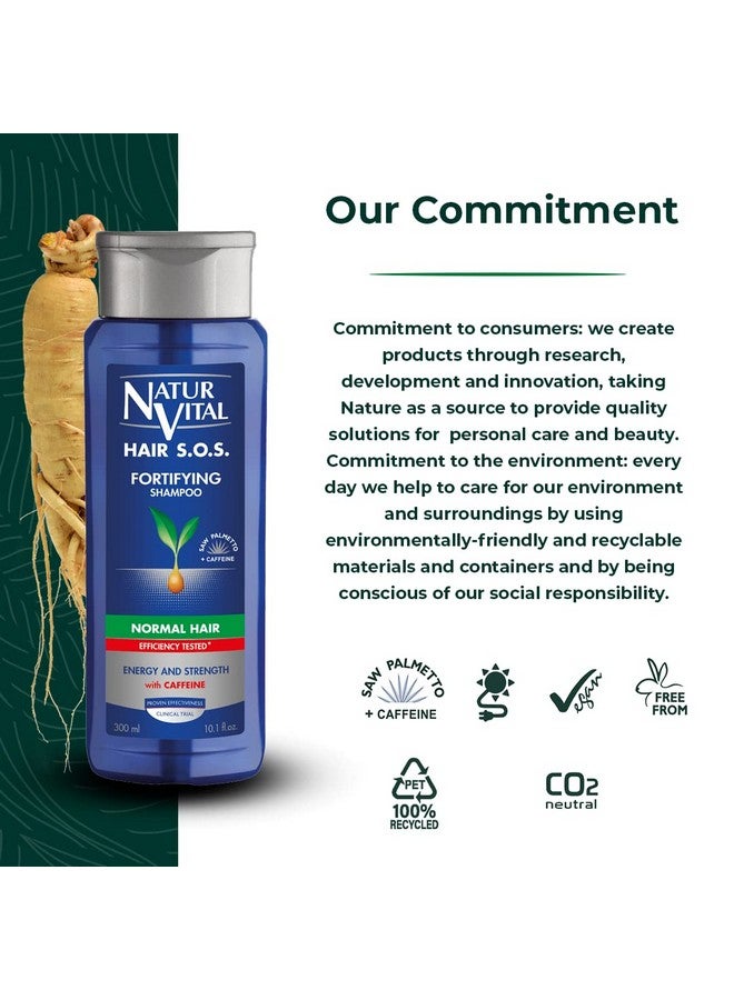 Unisex Natural Aloe Vera & Ginseng Organic Hair Sos Revitalizing Shampoo For Normal Hair Prevents Hair Breakage Crueltyfree & Parabenfree