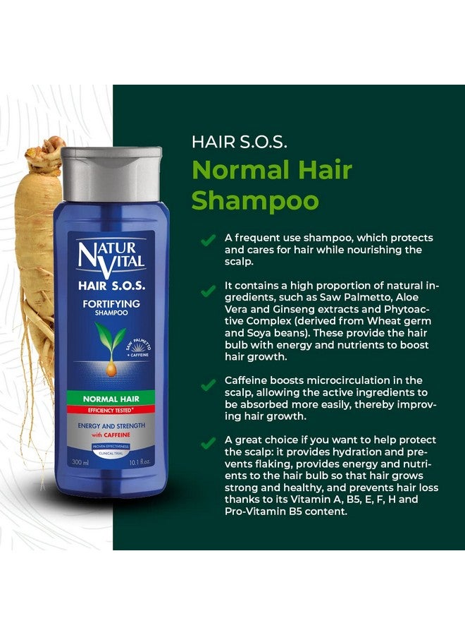 Unisex Natural Aloe Vera & Ginseng Organic Hair Sos Revitalizing Shampoo For Normal Hair Prevents Hair Breakage Crueltyfree & Parabenfree