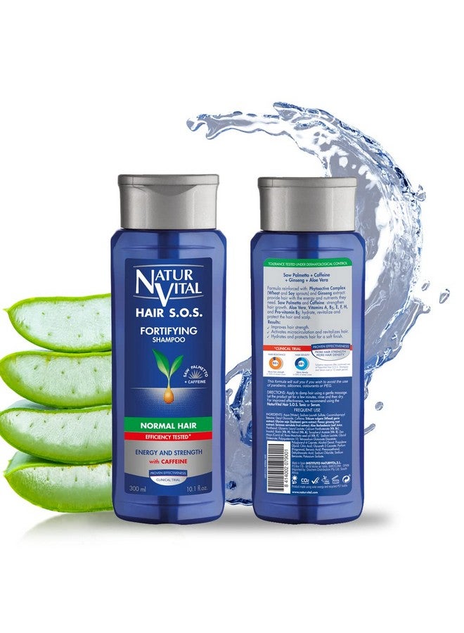 Unisex Natural Aloe Vera & Ginseng Organic Hair Sos Revitalizing Shampoo For Normal Hair Prevents Hair Breakage Crueltyfree & Parabenfree