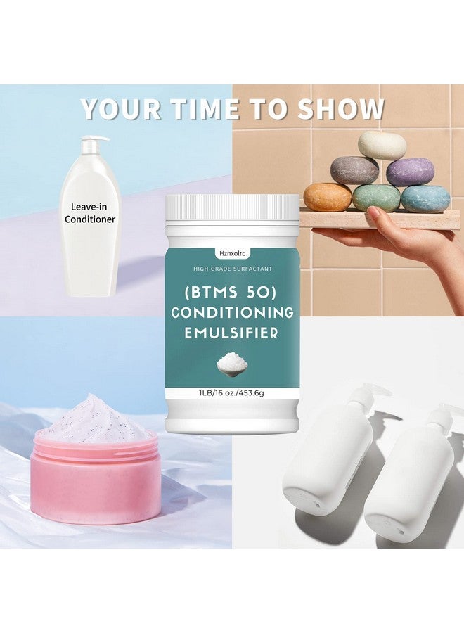 16 Oz Btms 50 Conditioning Emulsifier For Making Leavein Conditioner Premium Btms 50 Conditioning Emulsifier Granules Higher Activity Than Btms 25 Suitable For Making Lotions Shampoos And More