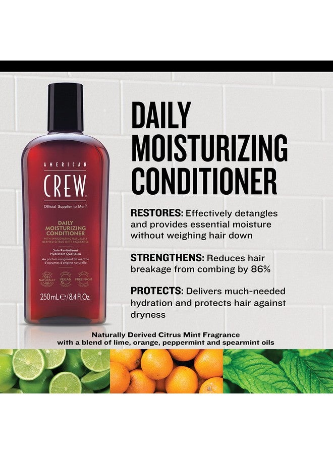 Conditioner For Men Daily Moisturizer Naturally Derived Vegan Formula Citrus Mint Fragrance 33.8 Fl Oz