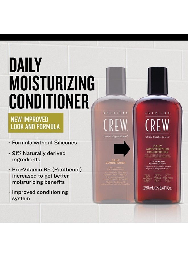 Conditioner For Men Daily Moisturizer Naturally Derived Vegan Formula Citrus Mint Fragrance 33.8 Fl Oz