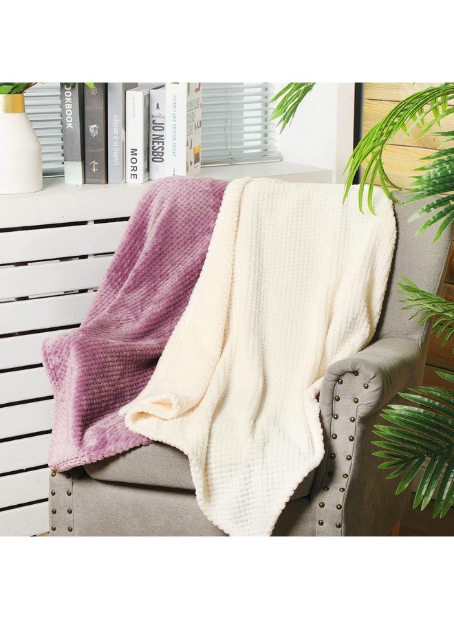 6 Pcs Baby Blanket Flannel Fuzzy Cozy Throw Blankets Soft Warm Fleece Sherpa Blanket For Newborn Infant And Toddler Nursery Swaddling Blankets For Baby Kids 6 Colors (25 X 32 Inch)
